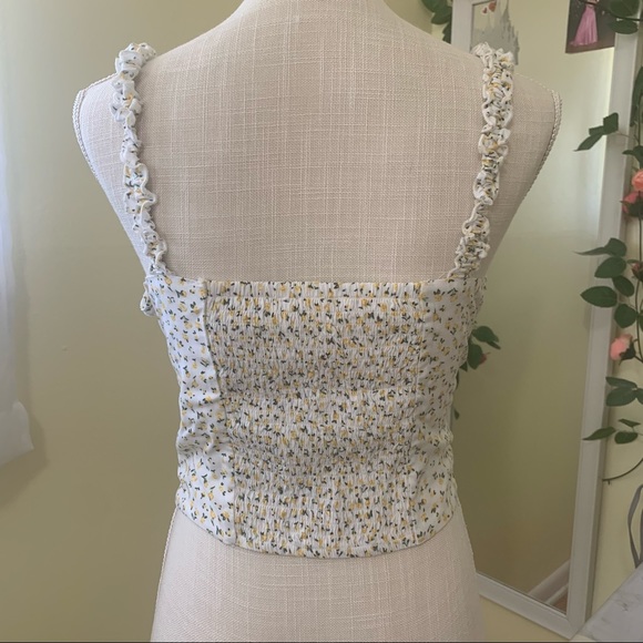 Pacsun - Cropped Floral Tank Top - Picture 4 of 5